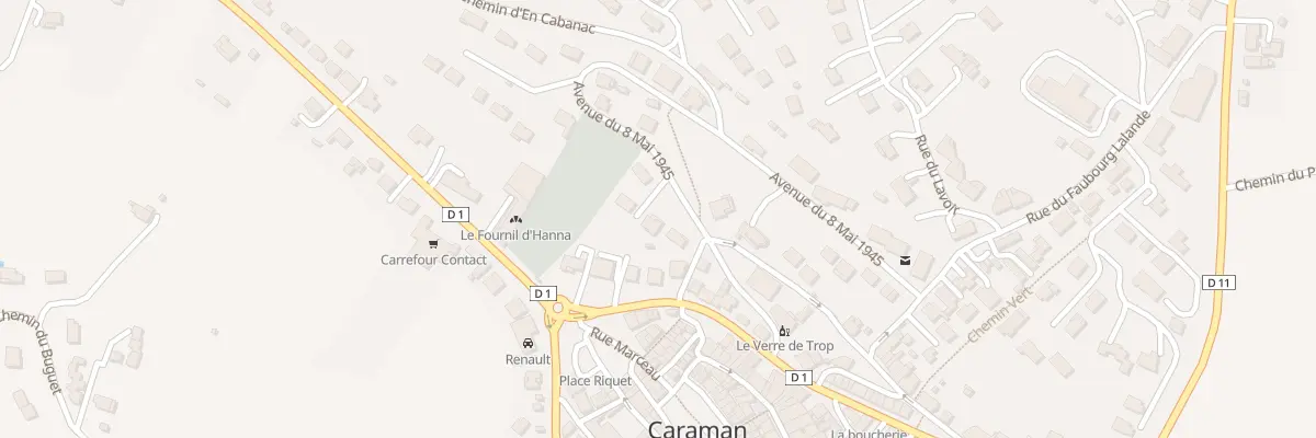 Plan du 19 Av du Huit Mai 1945 à Caraman