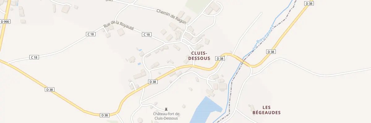 Plan du 3 Rte de Mouhers à Cluis