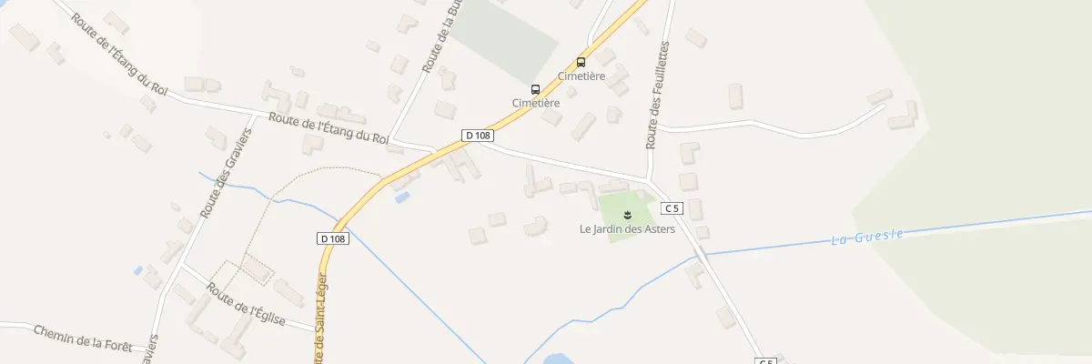 Plan du 13 Rte de la Prairie à Poigny-la-Forêt
