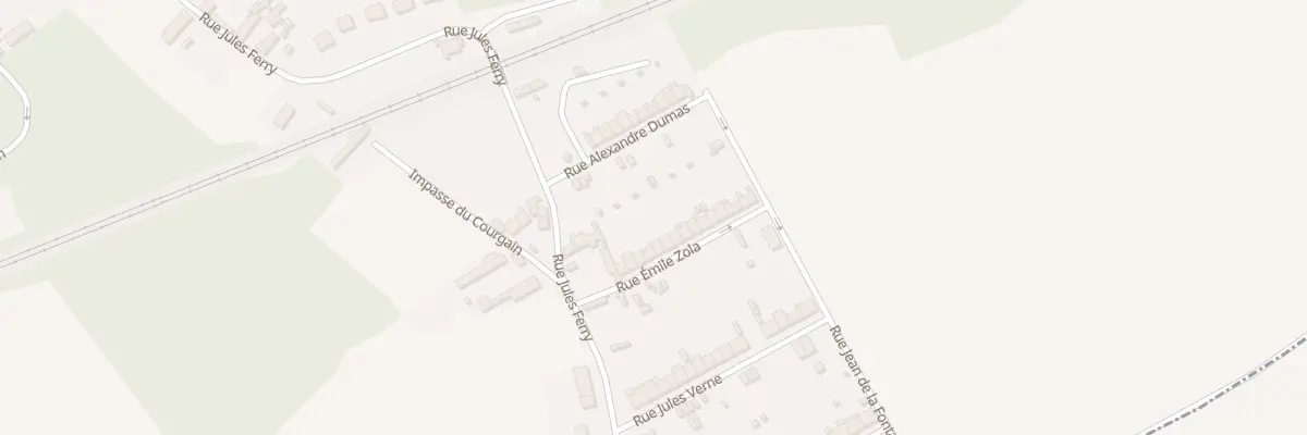 Plan du 11 Rue Emile Zola à Rinxent