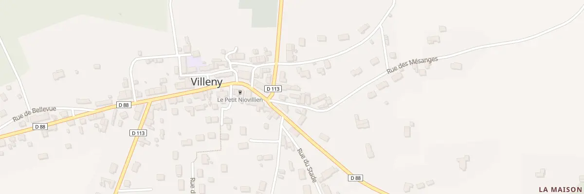 Plan du 5 Rue des Mésanges à Villeny