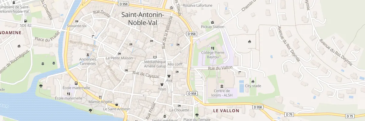 Plan du 6200 Rue Porte de Rodaneze à Saint-Antonin-Noble-Val