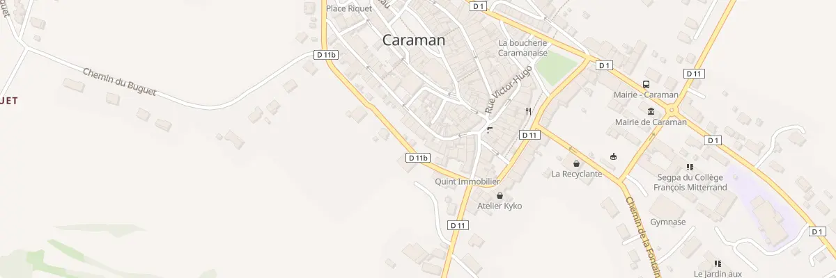 Plan du 12 Rue Carnot à Caraman