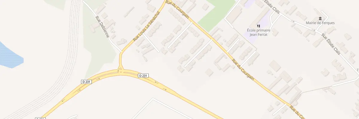 Plan du 14 Rue Jean Jacques Rousseau à Ferques