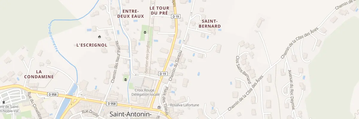 Plan du 12 Che de Santou à Saint-Antonin-Noble-Val