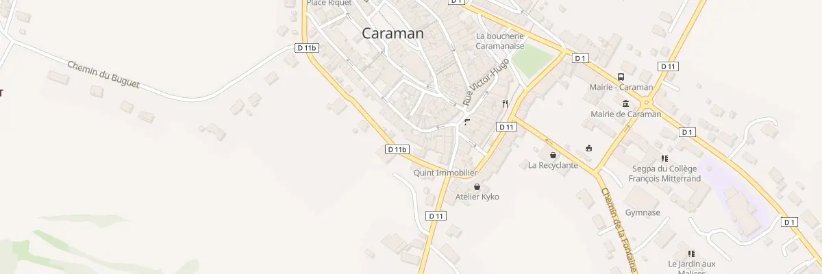 Plan du 10 Rue Carnot à Caraman
