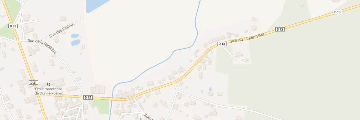 Plan du 21 Rue du 11 Juin 1944 à Dun-le-Poëlier