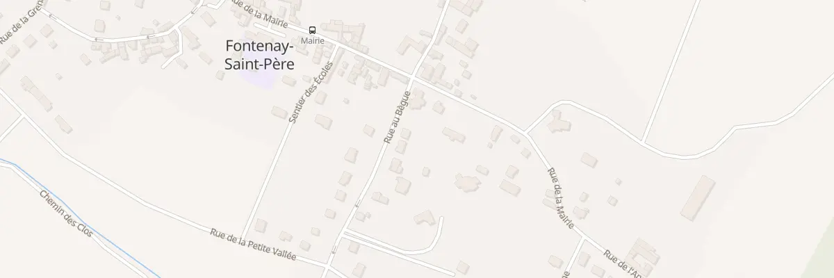 Plan du 24 Rue au Bègue à Fontenay-Saint-Père