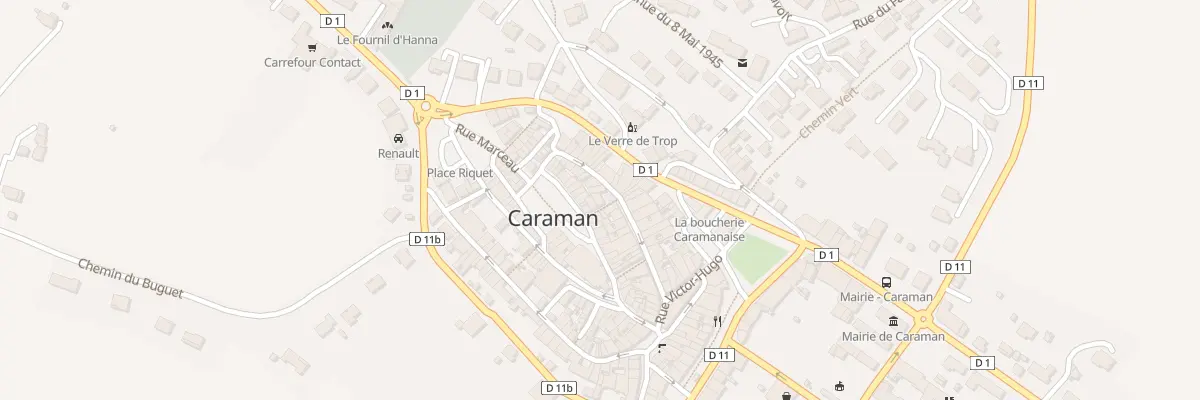 Plan du 1 Pl de la Liberté à Caraman