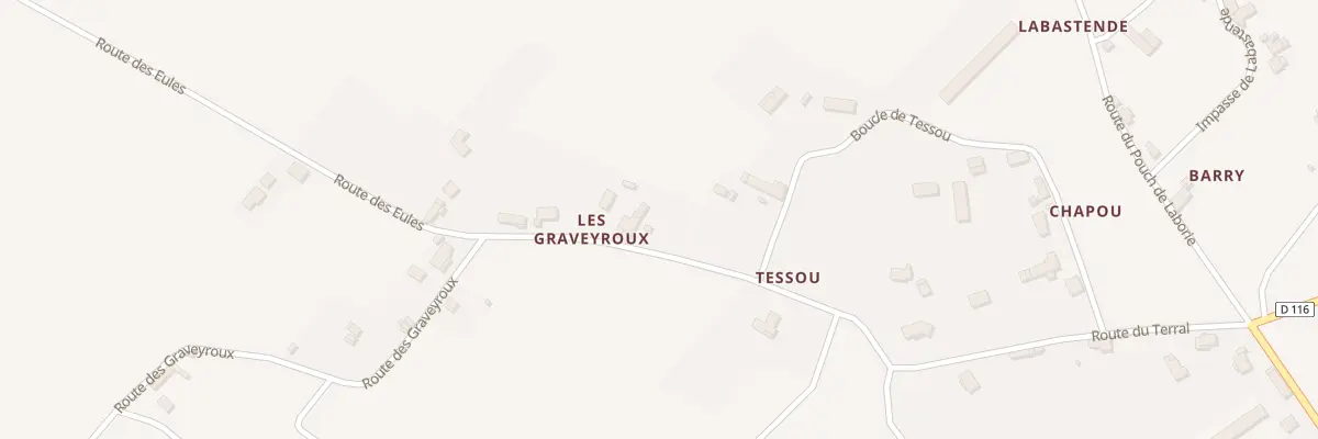 Plan du 5084 Les Graveyroux à Tauriac