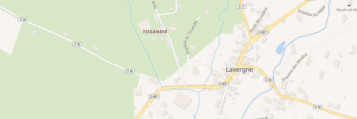Plan du 5329F Tissandie à Lavergne