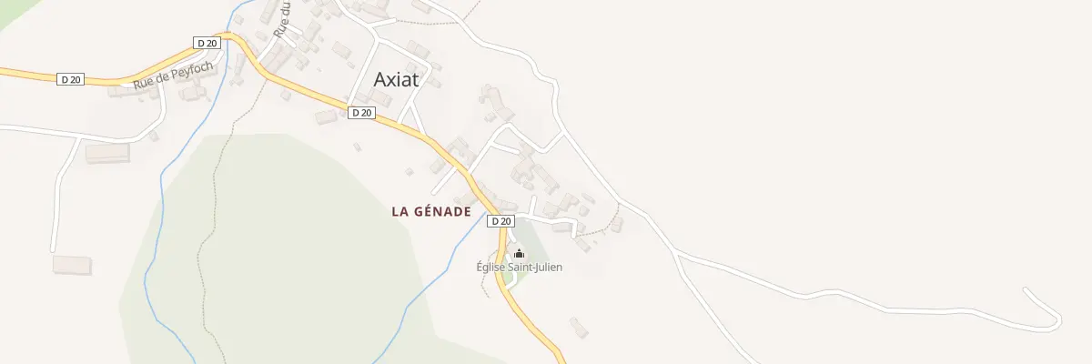Plan du 24 Le Village à Axiat