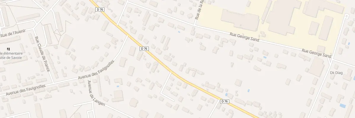 Plan du 74B Rue des Papillons à Romorantin-Lanthenay