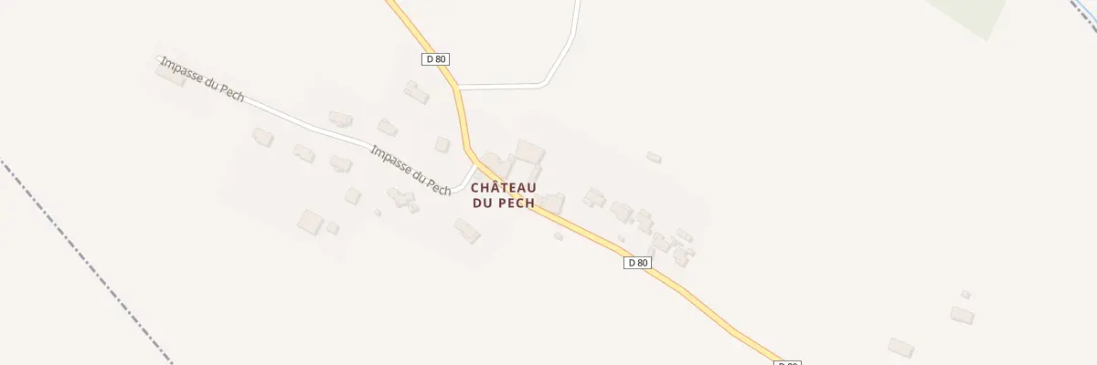 Plan du 503 Rte du Pech à Toutens