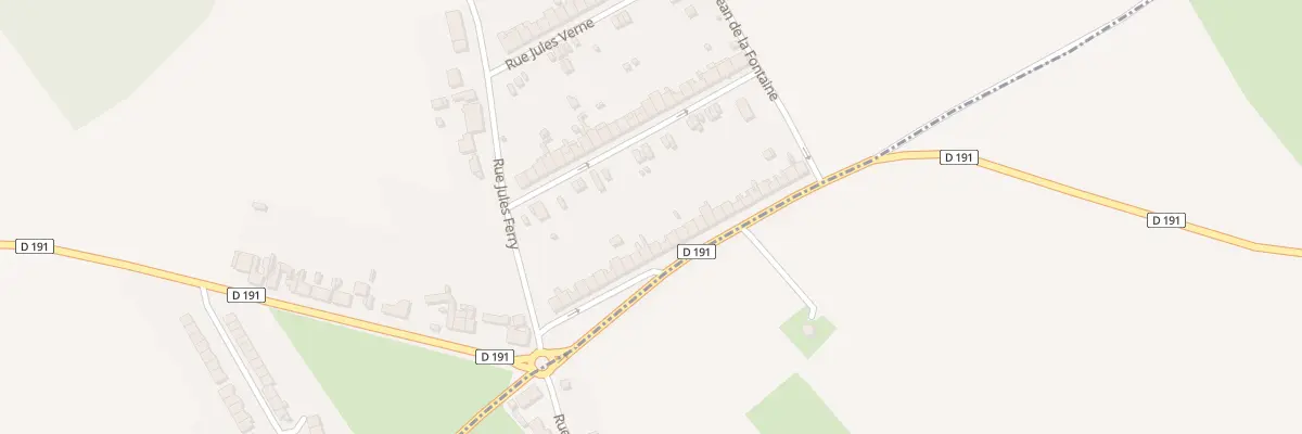 Plan du 25 Rue Alphonse Daudet à Rinxent