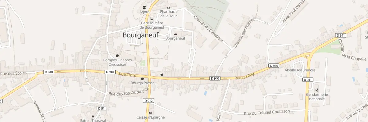 Plan du 84 Rue du Puy à Bourganeuf