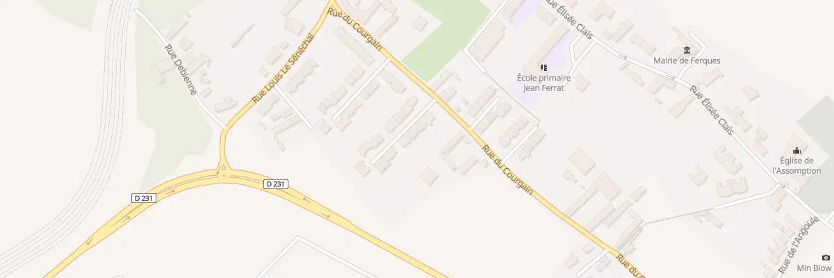 Plan du 9 Rue Jean Jacques Rousseau à Ferques