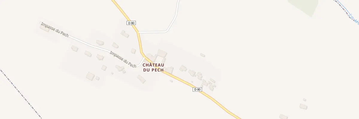 Plan du 507 Rte du Pech à Toutens