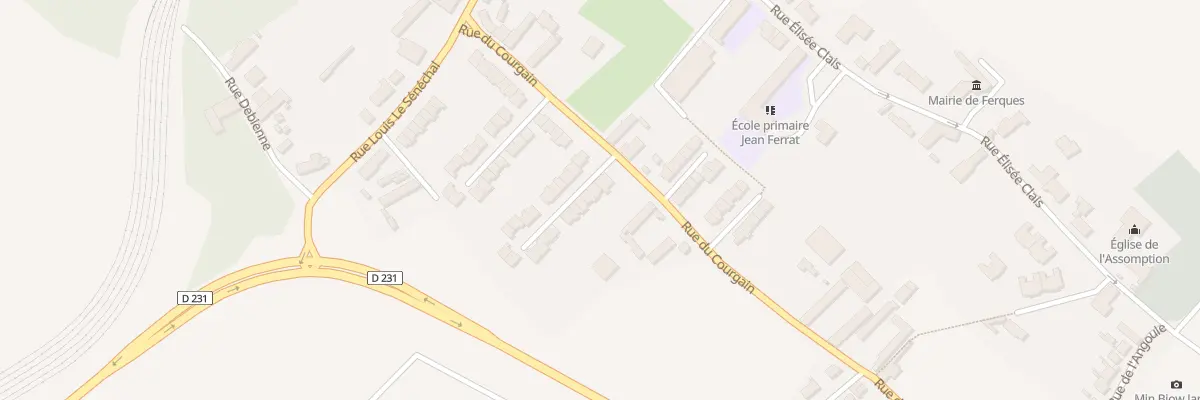 Plan du 5 Rue Jean Jacques Rousseau à Ferques