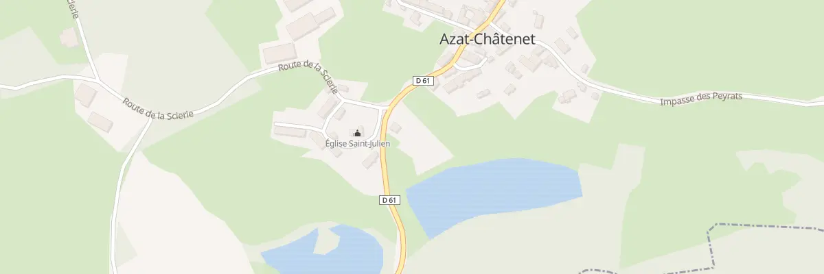Plan du 32 Le Bourg à Azat-Châtenet