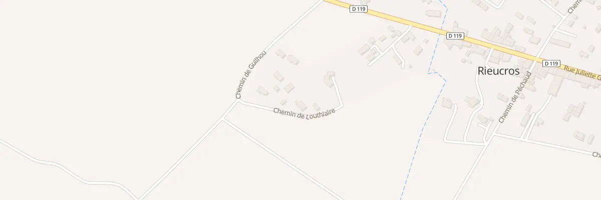 Plan du 4 Che de Louthiaire à Rieucros