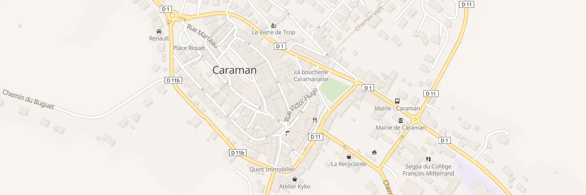 Plan du 12 Rue Victor-hugo à Caraman