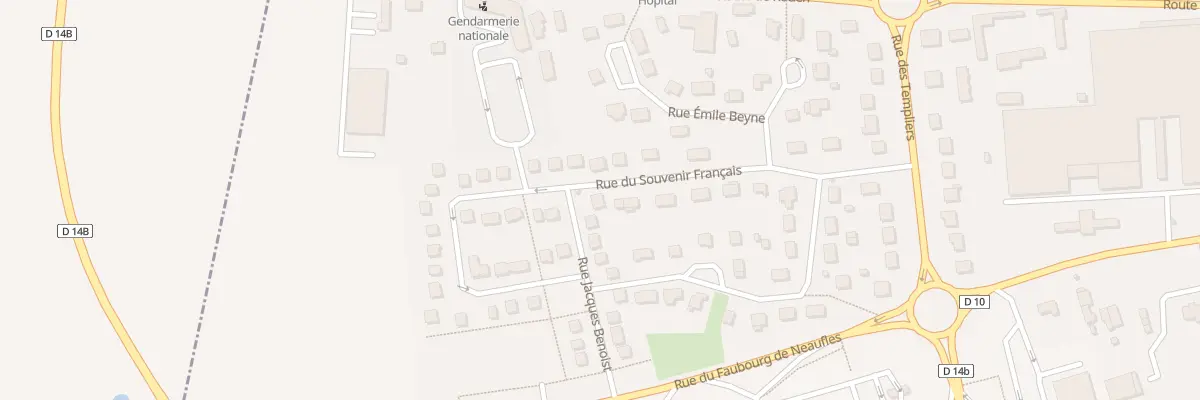 Plan du 9 Rue du Souvenir Français à Gisors