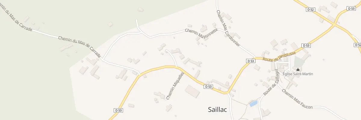 Plan du 548 Rte de Jamblusse à Saillac