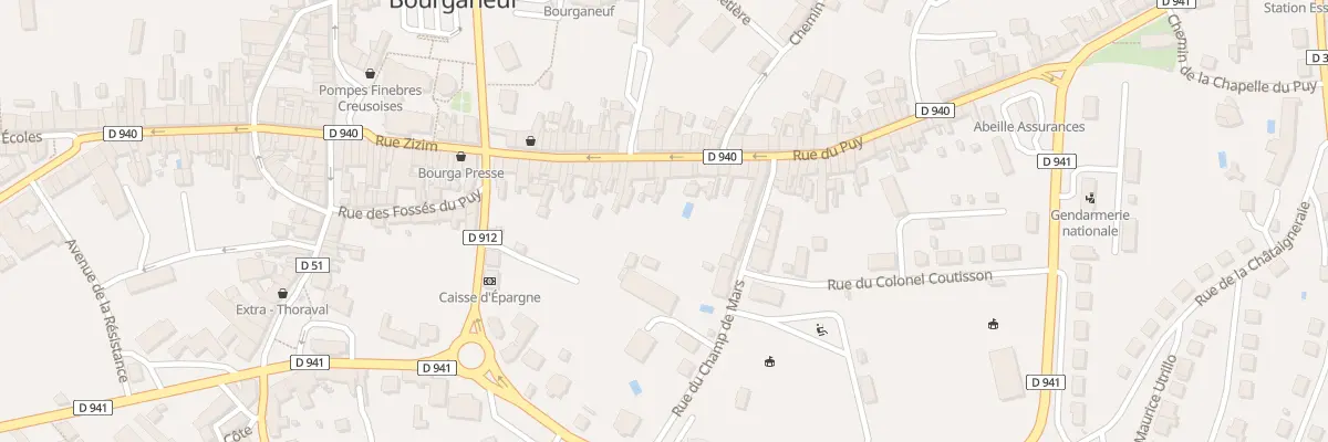 Plan du 51 Rue du Puy à Bourganeuf