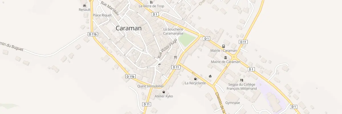 Plan du 5 Rue Gambetta à Caraman