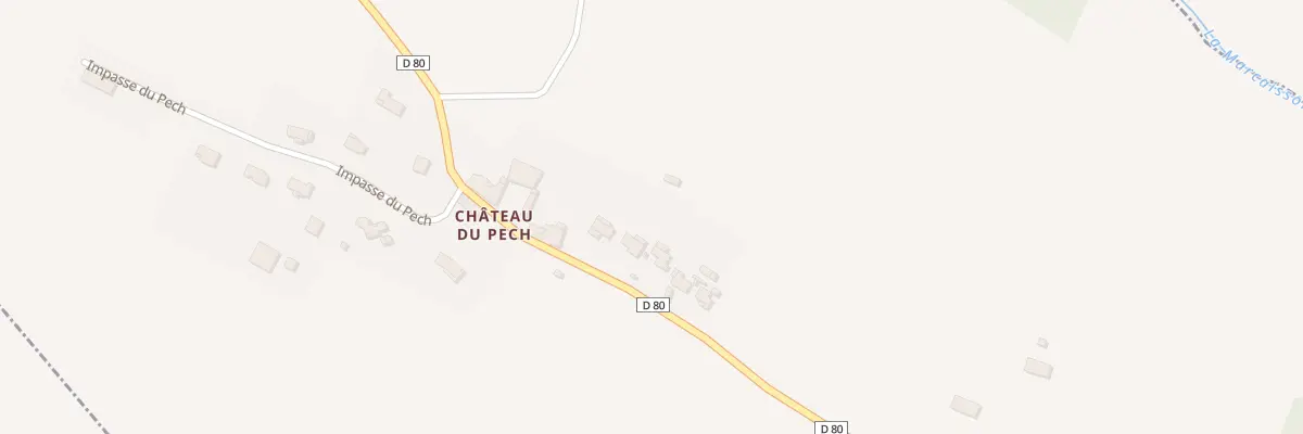 Plan du 561 Rte du Pech à Toutens