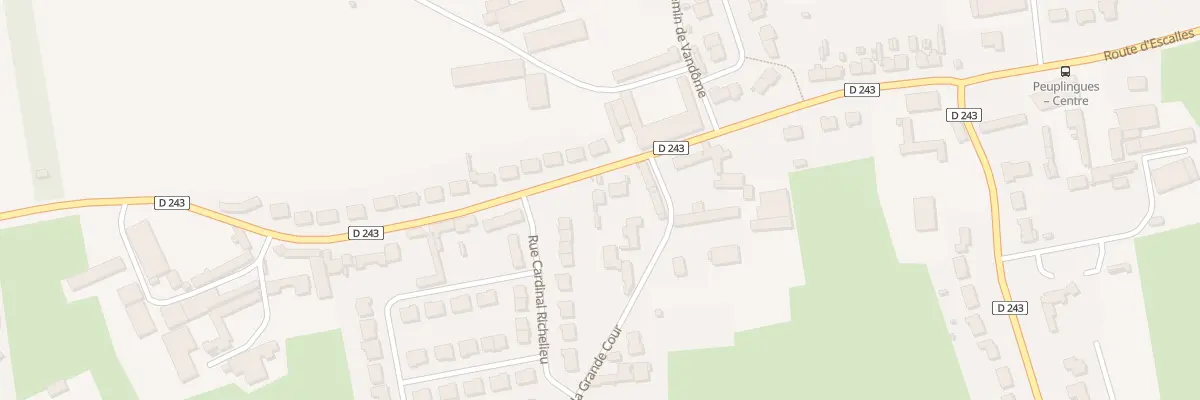 Plan du 1781 Rte d’Escalles à Peuplingues