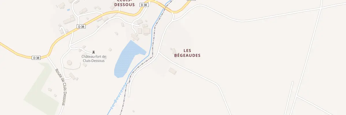 Plan du 2 Les Begeaudes à Mouhers