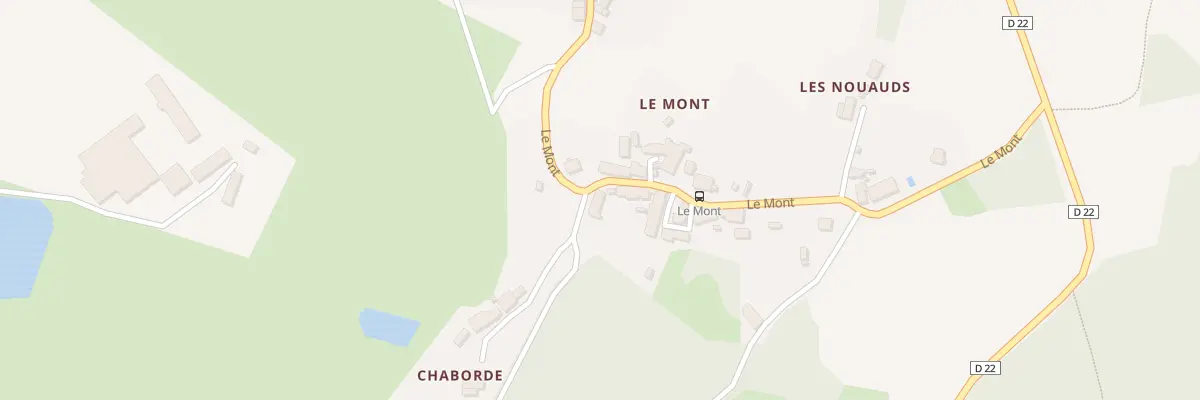 Plan du 30 Le Mont à Bussière-Dunoise