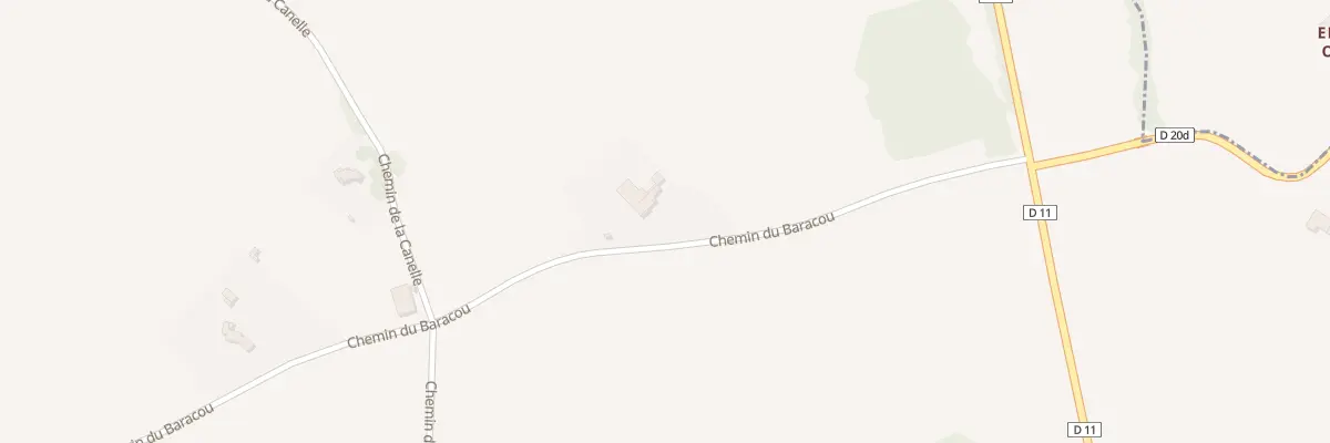 Plan du 1575 Che Chemin du Baracou à Mascarville