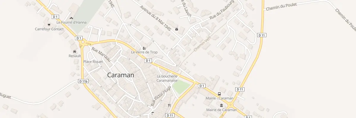 Plan du 5 Rue du Faubourg Lalande à Caraman