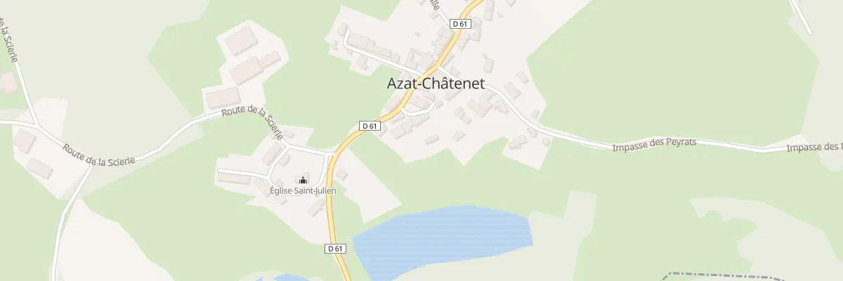 Plan du 25 Le Bourg à Azat-Châtenet
