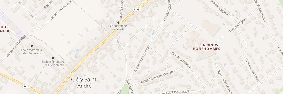 Plan du 127 Rue du Château d’Eau à Cléry-Saint-André