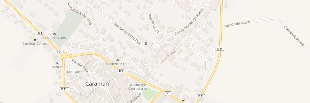 Plan du 4 Rue du Faubourg Lalande à Caraman