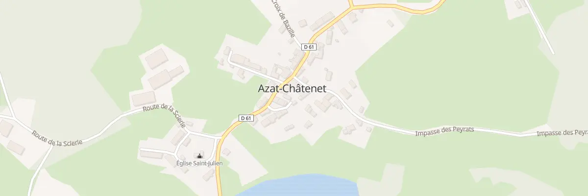 Plan du 28 Le Bourg à Azat-Châtenet