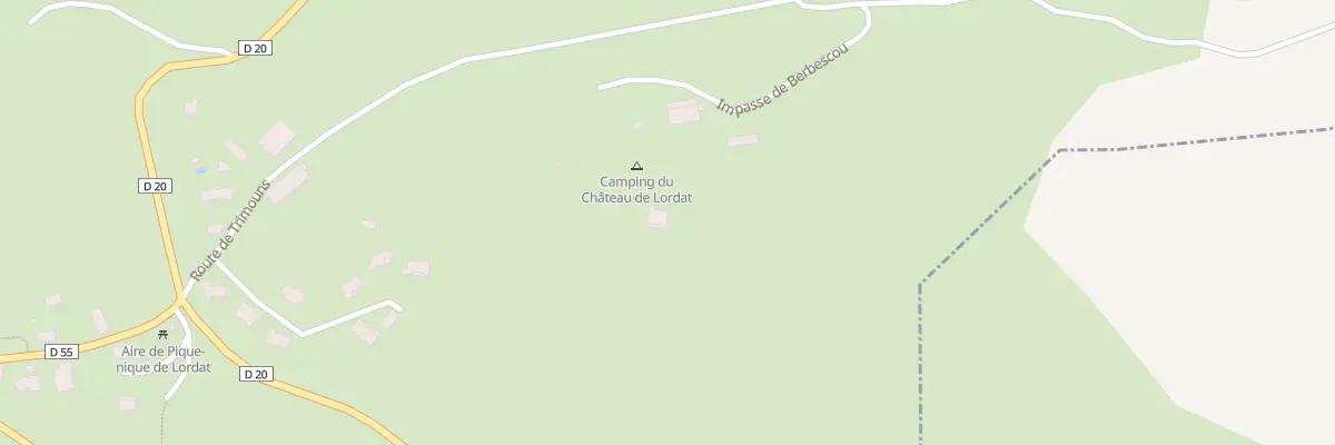 Plan du 50 Berbescou à Lordat