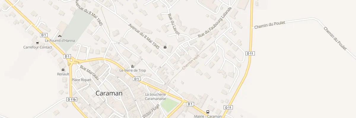 Plan du 668F Rue du Faubourg Lalande à Caraman