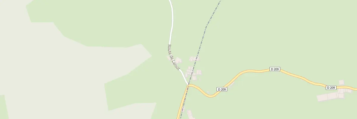 Plan du 74 Rte de Lamot à Freychenet