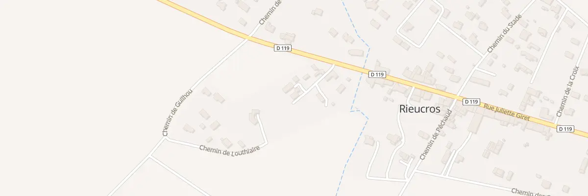 Plan du 3T Rue Juliette Giret à Rieucros