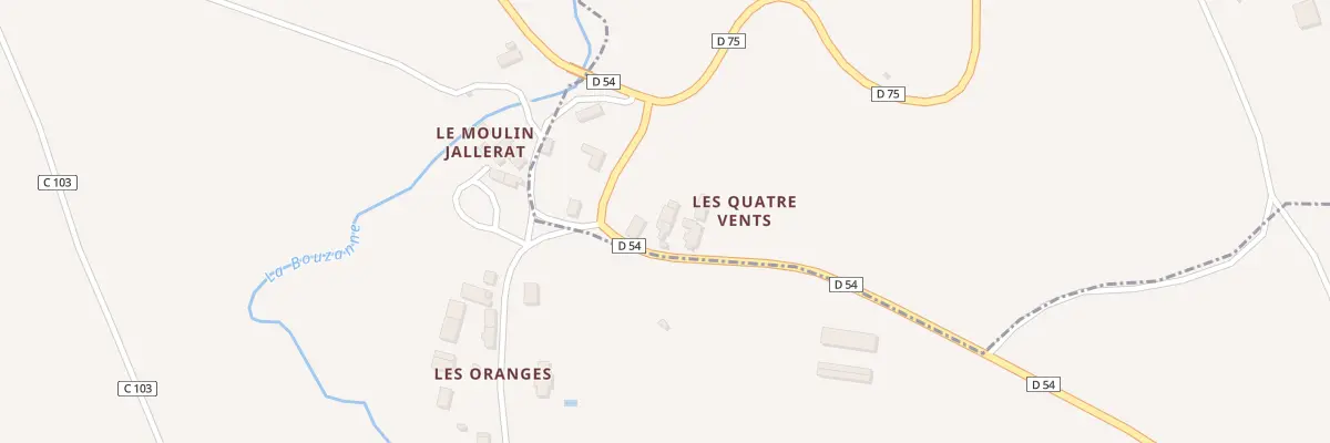 Plan du 5100 Les Quatre Vents à Mouhers