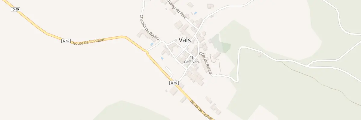 Plan du 15 Village de Vals à Vals