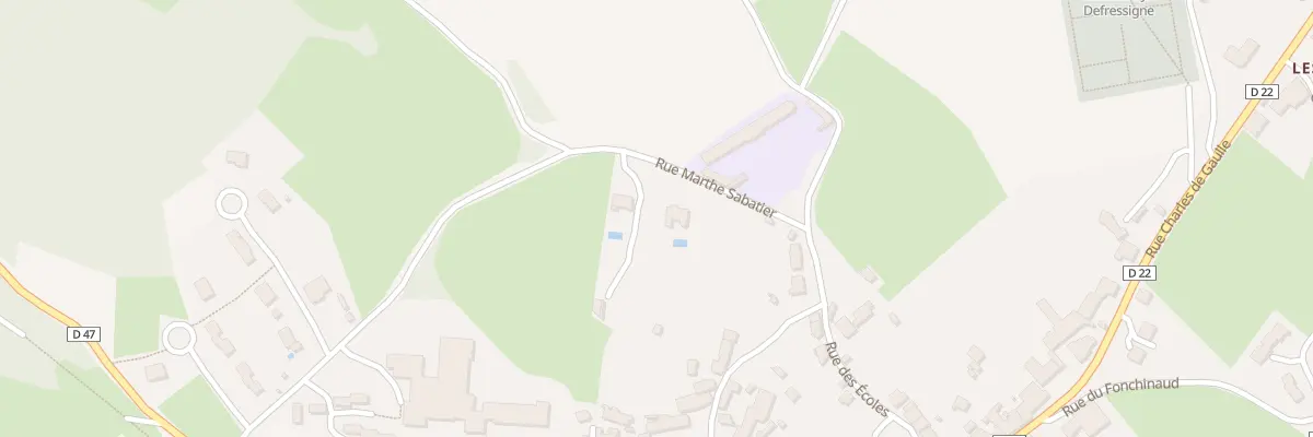 Plan du 1 Rue Marthe Sabatier à Bussière-Dunoise