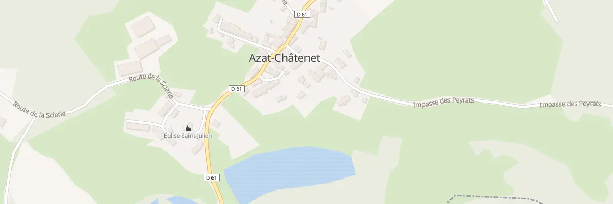 Plan du 7 Pl du Travail à Azat-Châtenet