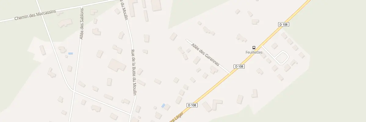 Plan du 43B Rte de Saint-léger à Poigny-la-Forêt