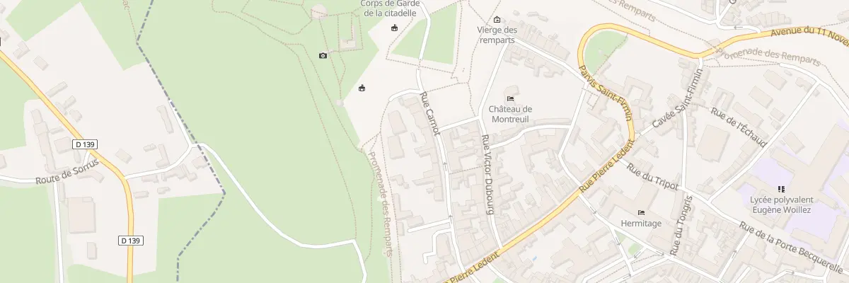 Plan du 19 Rue Carnot à Montreuil-sur-Mer